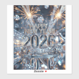 Sparkle into the New Year Sticker