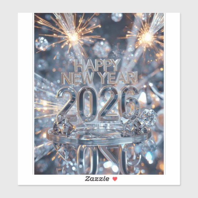 Sparkle into the New Year Sticker (Sheet)