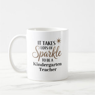 Sparkle Kindergarten Teacher Coffee Mug