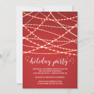 Sparkle Lights Holiday Invitation