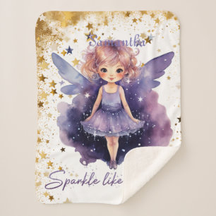 Sparkle Like A FAIRY Sherpa Blanket