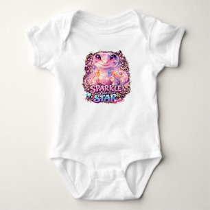 SPARKLE LIKE A STAR - Gecko baby jersey bodysuit
