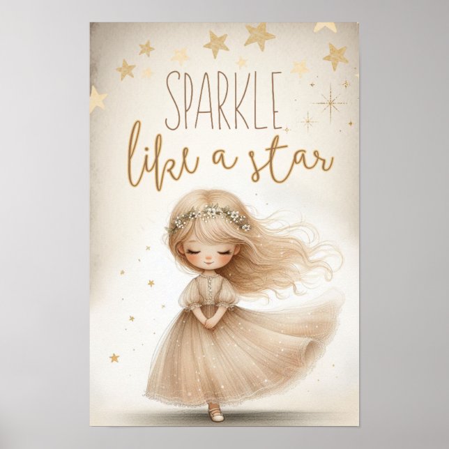 Sparkle like a star poster (Front)