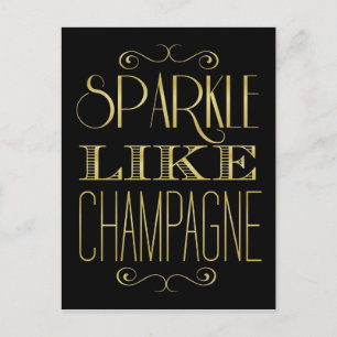 Sparkle Like Champagne Postcard