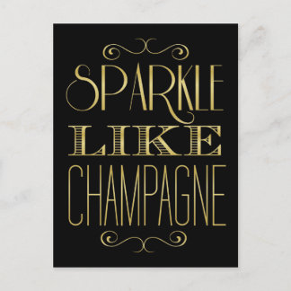 Sparkle Like Champagne Postcard