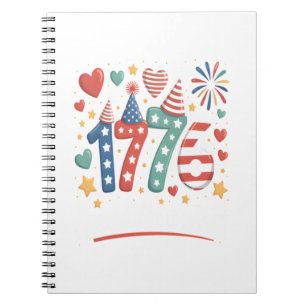 Sparkle Like It’s 1776 4th of July Fireworks Notebook