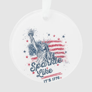 Sparkle Like It's 1776, Patriotic Design, American Ornament