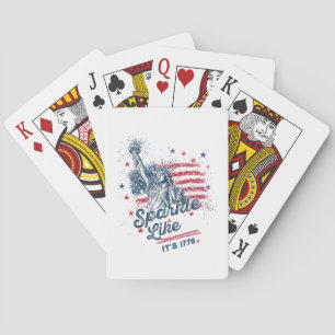 Sparkle Like It's 1776, Patriotic Design, American Playing Cards