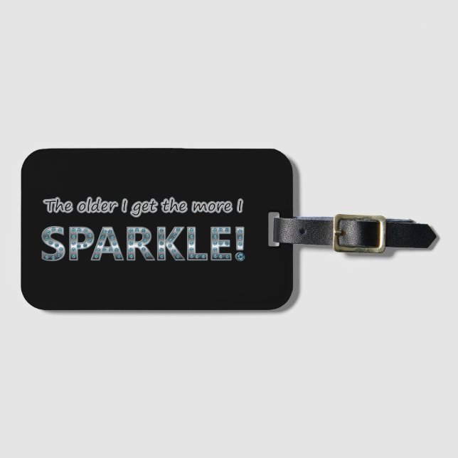 Sparkle Luggage Tag (Front Horizontal)