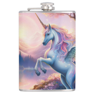 Sparkle Magical Unicorn Fantasy Travel Bar Flask