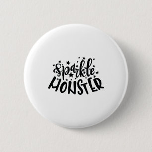 Sparkle Monster Halloween 6 Cm Round Badge