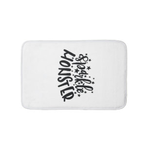 Sparkle Monster Halloween Bath Mat