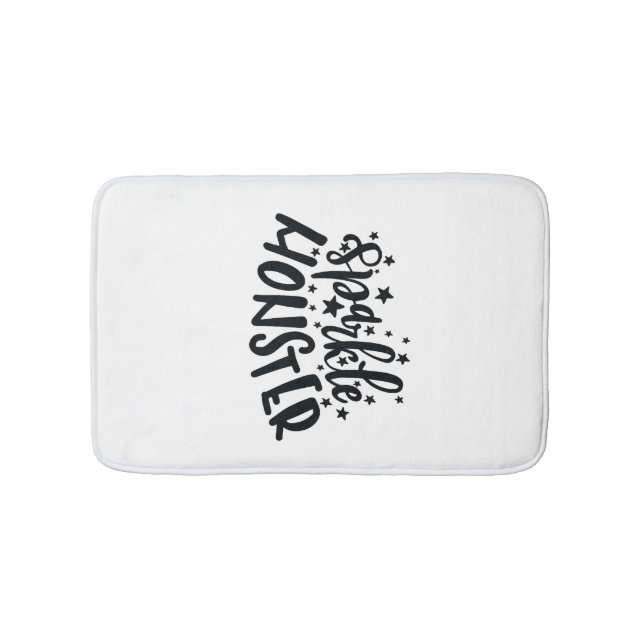 Sparkle Monster Halloween Bath Mat (Front)