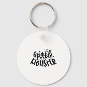 Sparkle Monster Halloween Key Ring