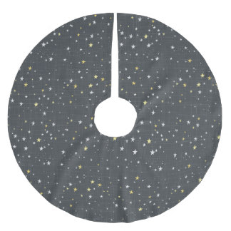 Sparkle Night Brushed Polyester Tree Skirt