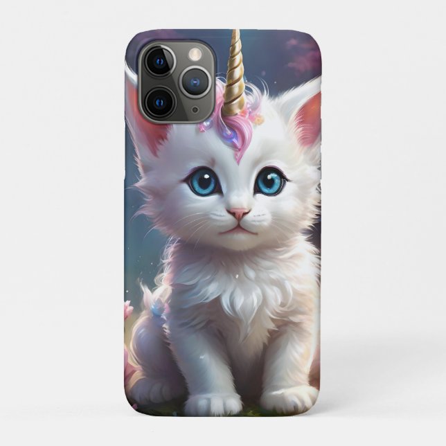 "Sparkle Paws: The Enchanting Unicorn Kitten" Case-Mate iPhone Case (Back)