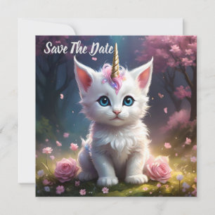 "Sparkle Paws: The Enchanting Unicorn Kitten" Save The Date