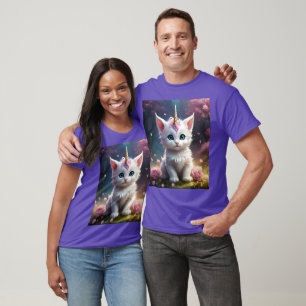 "Sparkle Paws: The Enchanting Unicorn Kitten" T-Shirt