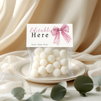 Sparkle Pink Coquette Bow 1st