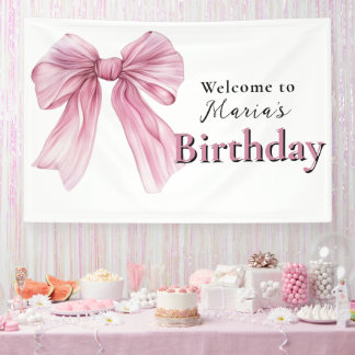 Sparkle Pink Coquette Bow 1st Banner