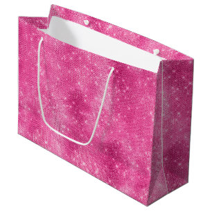 Sparkle Pink Glam Birthday Large Gift Bag