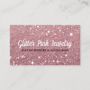 Sparkle Pink Jewellery Business Card