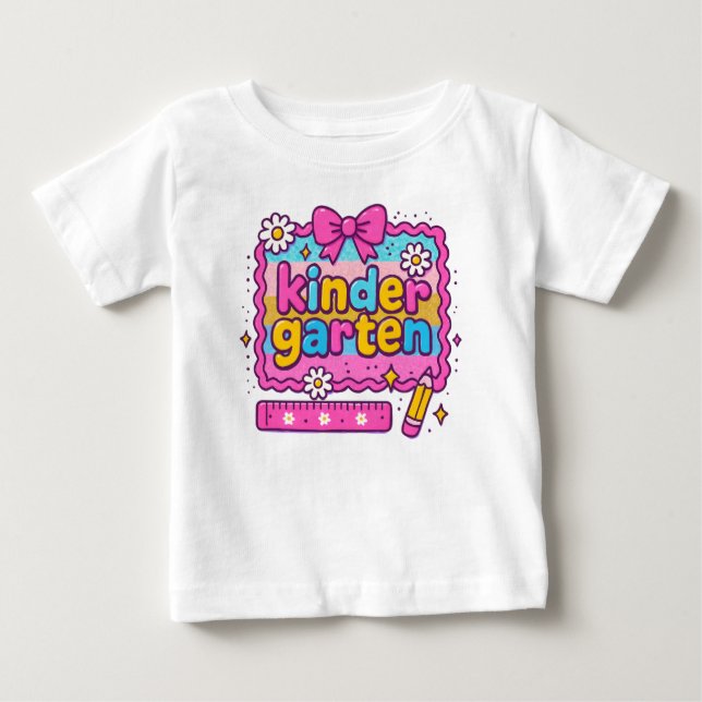 Sparkle & Play Kindergarten Back to School T-Shirt (Front)