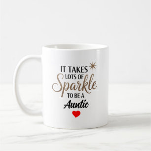 ✨ Sparkle Quote Gift for Auntie Coffee Mug