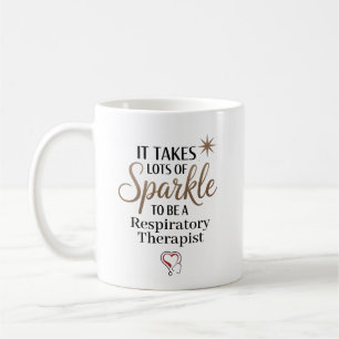 Sparkle Respiratory Therapist Personalised Coffee Mug