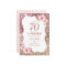 Sparkle rose gold glitter and floral 70th birthday