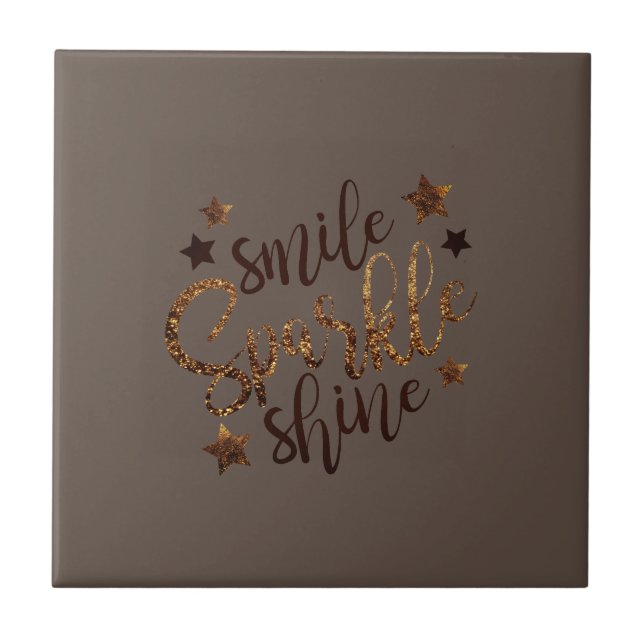  Sparkle, Shine Ceramic Tile (Front)