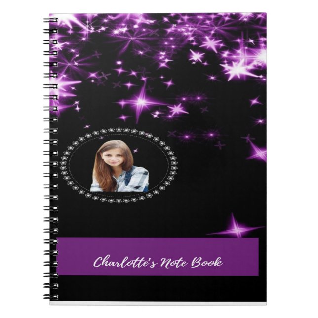Sparkle & Shine: Personalised Photo Notebook  (Front)