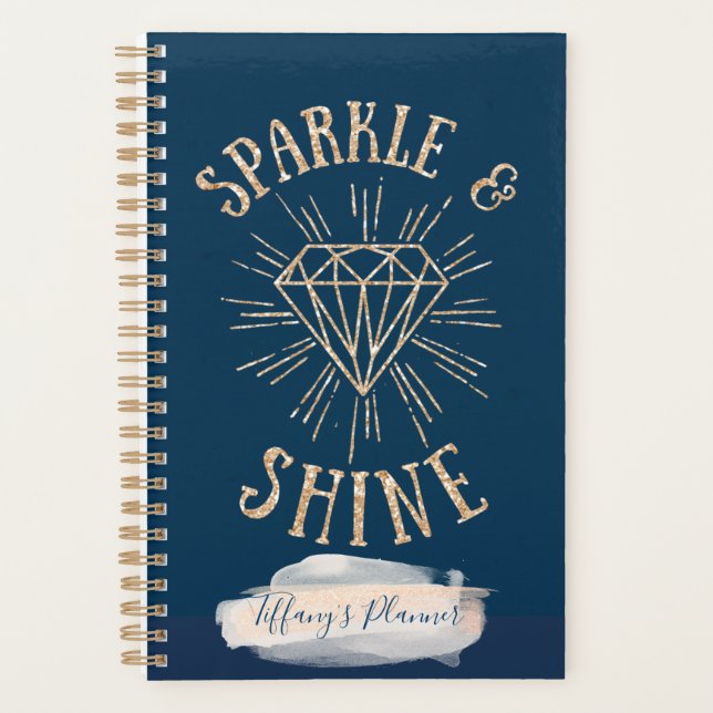 Sparkle & Shine Personalised Planner (Front)