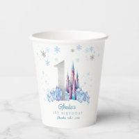 Sparkle Silver Frozen Kingdom Castle 1st Birthday 