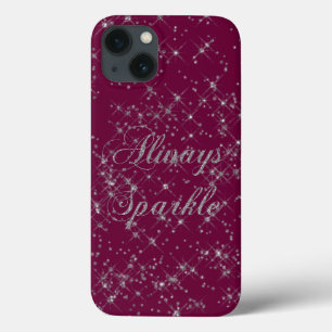 Sparkle Silver Glitter iPhone 13 Case