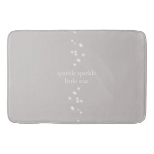 Sparkle Sparkle Little Star Silver Grey Starlight Bath Mat