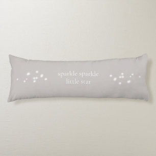 Sparkle Sparkle Little Star Silver Grey Starlight Body Cushion