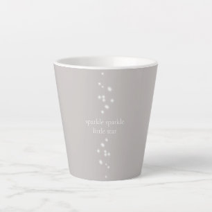 Sparkle Sparkle Little Star Silver Grey Starlight Latte Mug