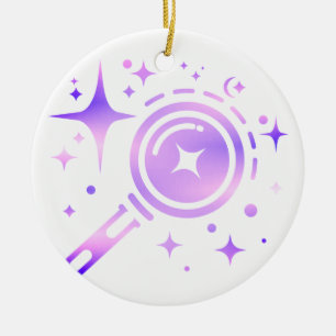 Sparkle Stars, Beacon of the Limitless Digital Age Ceramic Ornament
