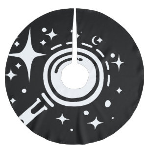 Sparkle stars, Beacon of the Limitless Digital Era Brushed Polyester Tree Skirt
