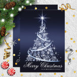 Sparkle Tree Elegant Christmas Card<br><div class="desc">Festive and elegant Christmas greeting card</div>