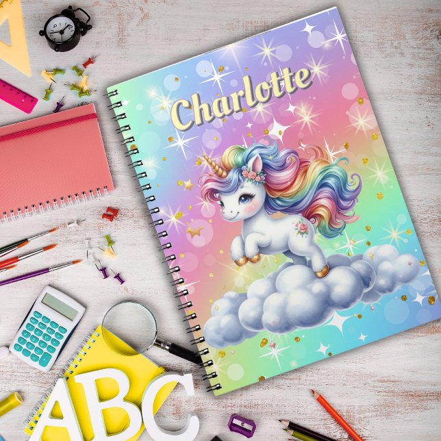 Sparkle unicorn magical cloud notebook (Creator Uploaded)