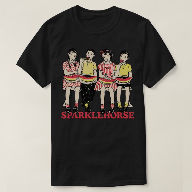 Sparklehorse Retro Fan Design T-Shirt (Design Front)