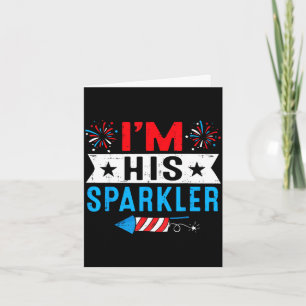Sparkler and 4th of july matching couplesSparkler Card