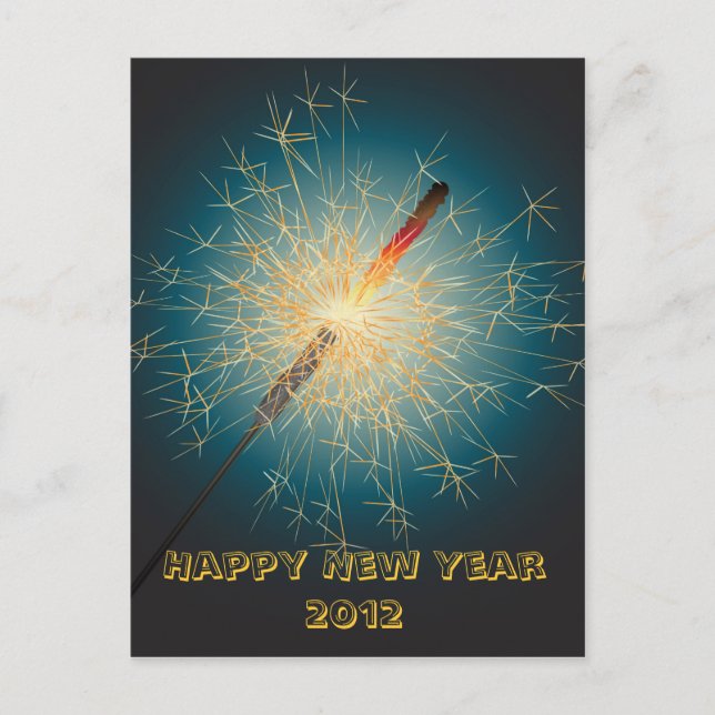 sparkler holiday postcard (Front)