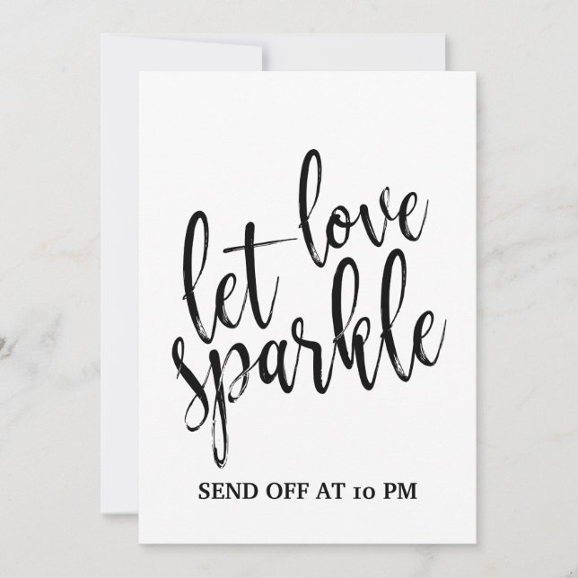 Sparkler Send Off  Affordable Wedding Sign (Front)