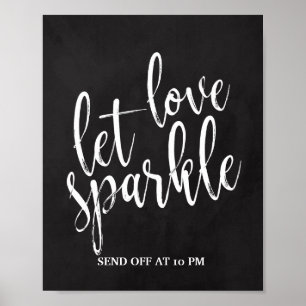 Sparkler Send Off Chalkboard 8x10 Sign