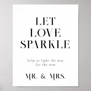 Sparkler Send Off Wedding Sign
