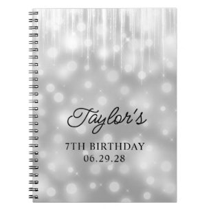 Sparkles and Icicles 7th Birthday Guest Notebook