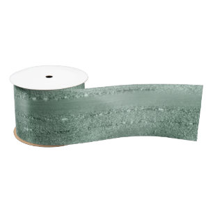 Sparkles - Brush Strokes Mint Green 3" Satin Ribbon